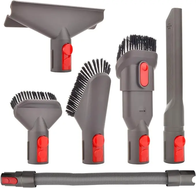 6-Piece Dyson Cordless Vacuum Tool Set With Extension Hose For V7–V15 & Sv10–Sv11 1