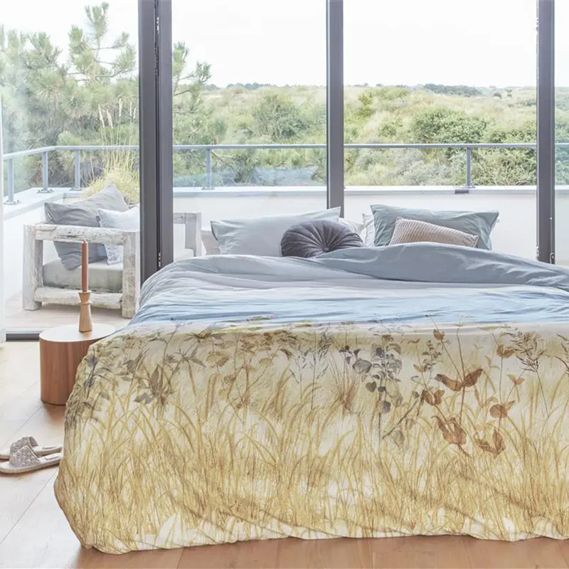 Bedding House Dunes Natural Cotton Quilt Cover Set – King Size 1