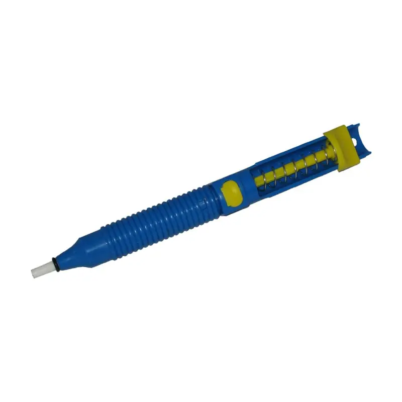Blue & Yellow Plastic Desoldering Pump – Ergonomic Anti-Slip Solder Sucker, 215 Mm 1