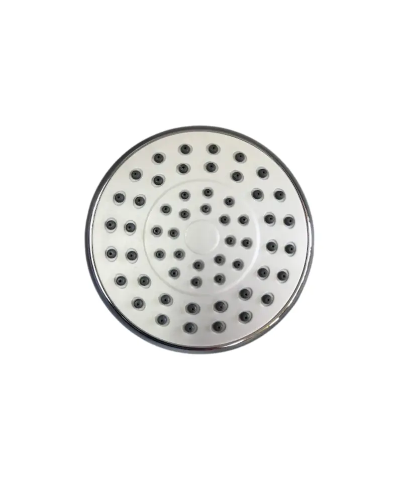 Chrome Rose-Shaped Shower Head – Lightweight Plastic Body With Elegant Design 1