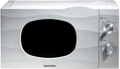 Daewoo 20L 700W Compact Solo Microwave Oven – Sleek White Design 1