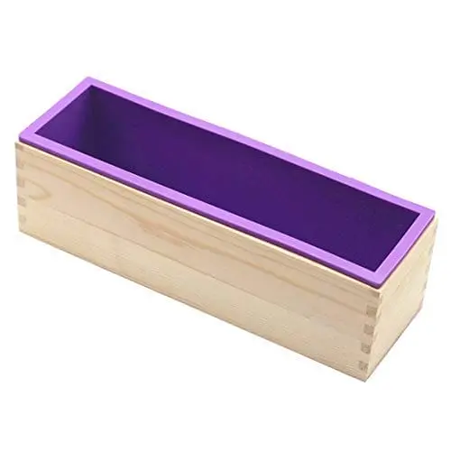 Dd-Life Flexible 42Oz Rectangular Soap Mold – Hd Silicone Loaf Mold With Wood Display Box 1