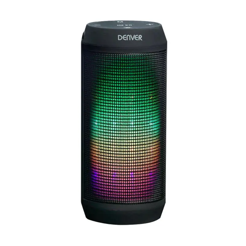 Denver Btl-62Nr Portable Bluetooth Speaker With Led Light Effects 1