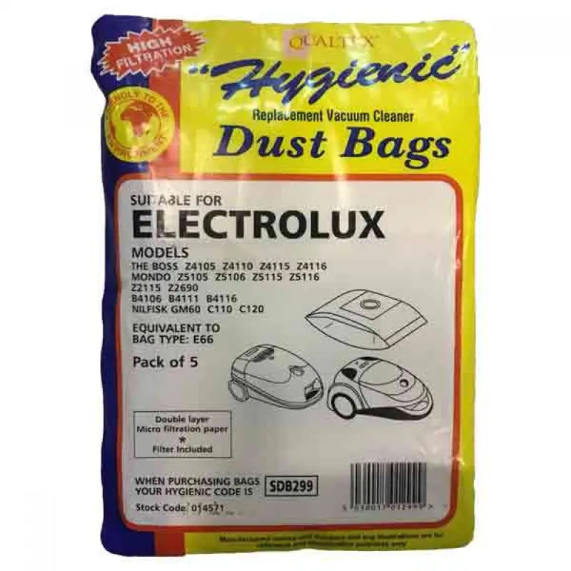 Electrolux Mondo Plus & Nilfisk Go Vacuum Cleaner Replacement Bags – Sdb 299 Compatible Dust Bags (Pack Of 10) 1