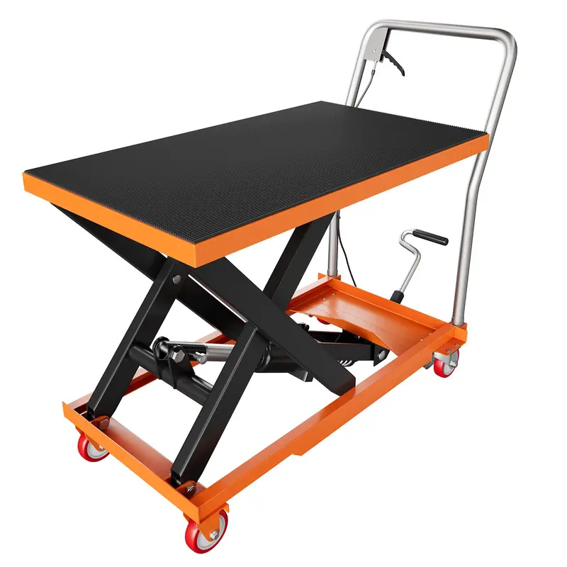 Garveetech Manual Hydraulic Lift Table Cart – 330 Lb Capacity, 28.5" Max Height 1