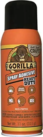 Gorilla Multipurpose Spray Adhesive – 11Oz Clear Heavy-Duty Bonding Formula 1