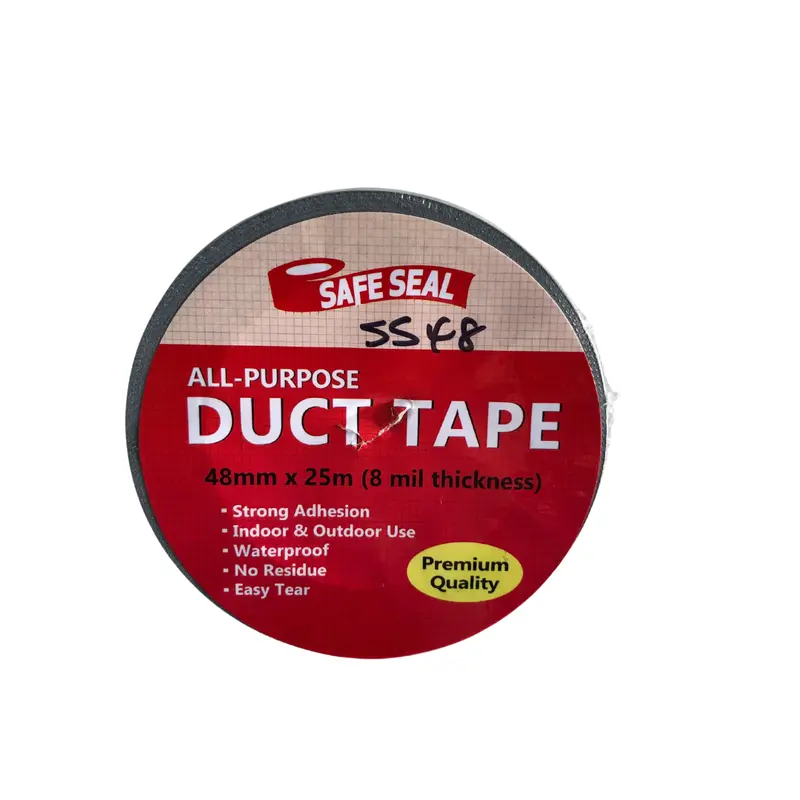 Heavy-Duty Silver Duct Tape – 48Mm X 25M, 8-Mil All-Purpose Adhesive Tape For Reliable, Long-Lasting Seals 1
