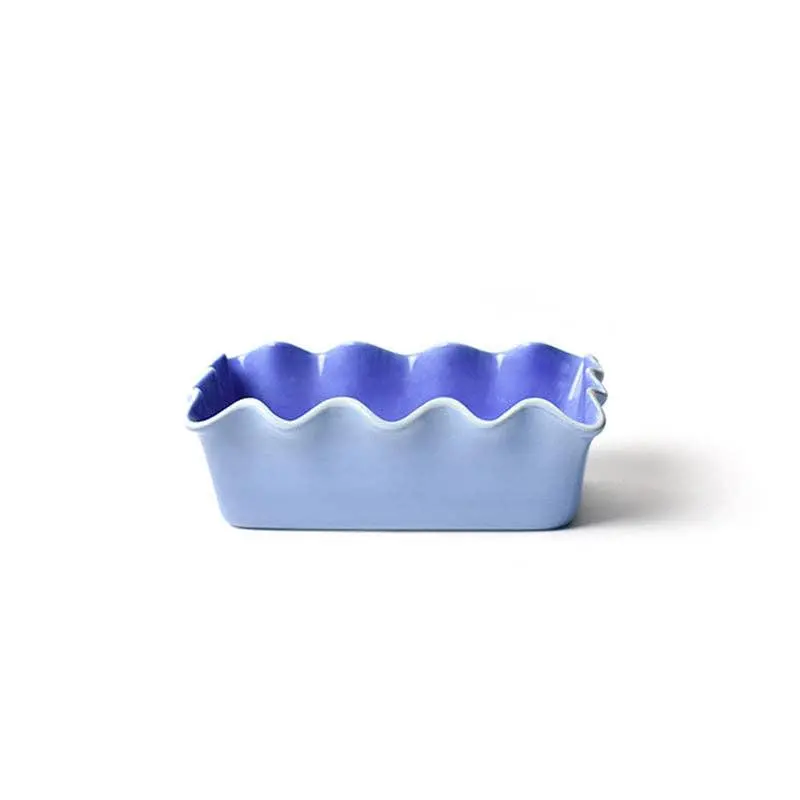 Iris Blue Ruffle Loaf Pan – Nonstick Bakeware 1