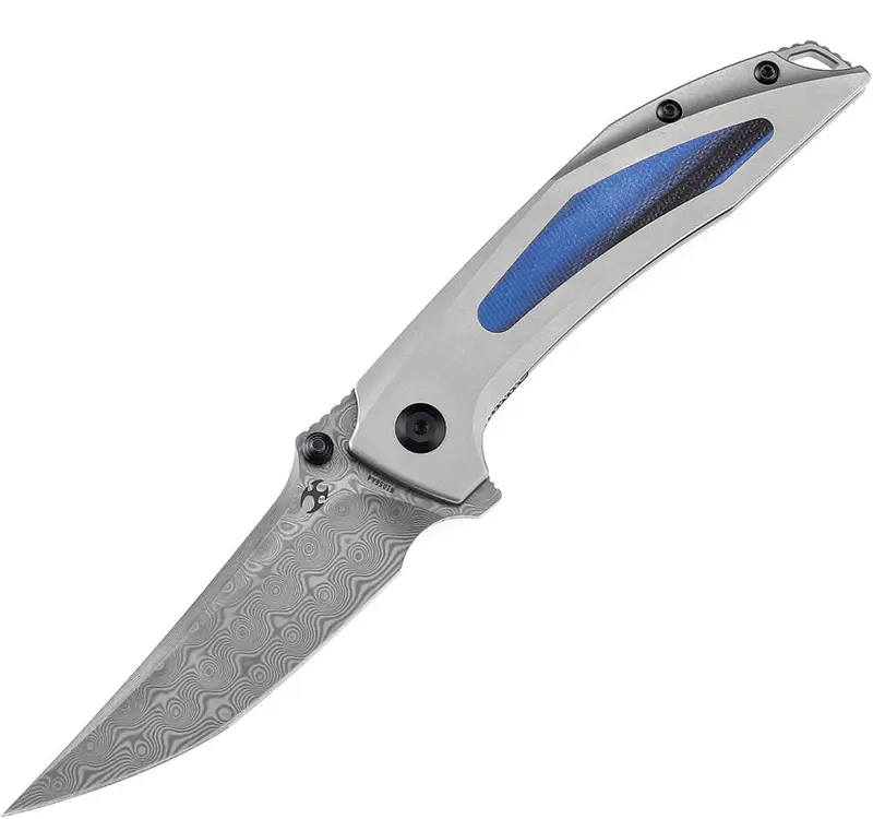 Kansept Baku Linerlock Knife With Black-And-Blue G10 Handle Scales 1