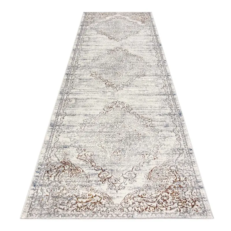Luxe Vintage-Style Cream Area Rug – Textured Flatweave (80 X 150 Cm) 1