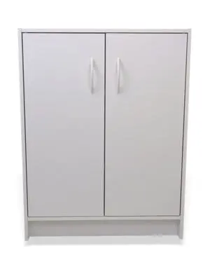 Momentum Furnishings 2-Door White Organizer Cabinet – Stylish Storage Solution For Entryways, Bedrooms & Home Offices (Pbf-0364-112-Sp) 1