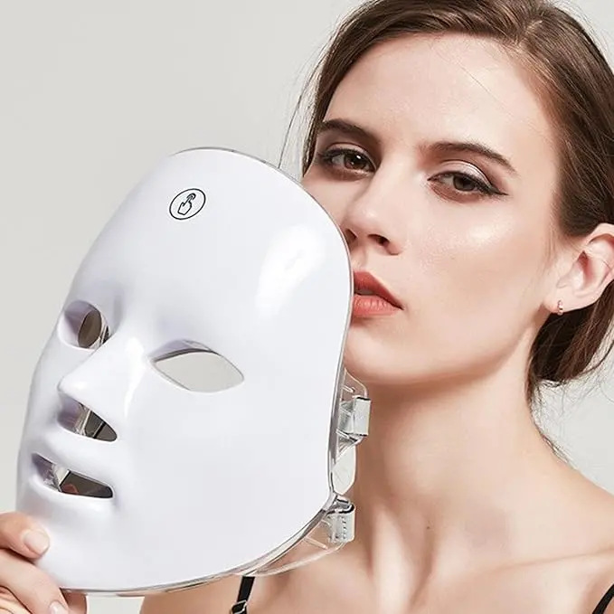 Rechargeable 7-Color Led Facial Mask – Light Therapy Beauty Device 1