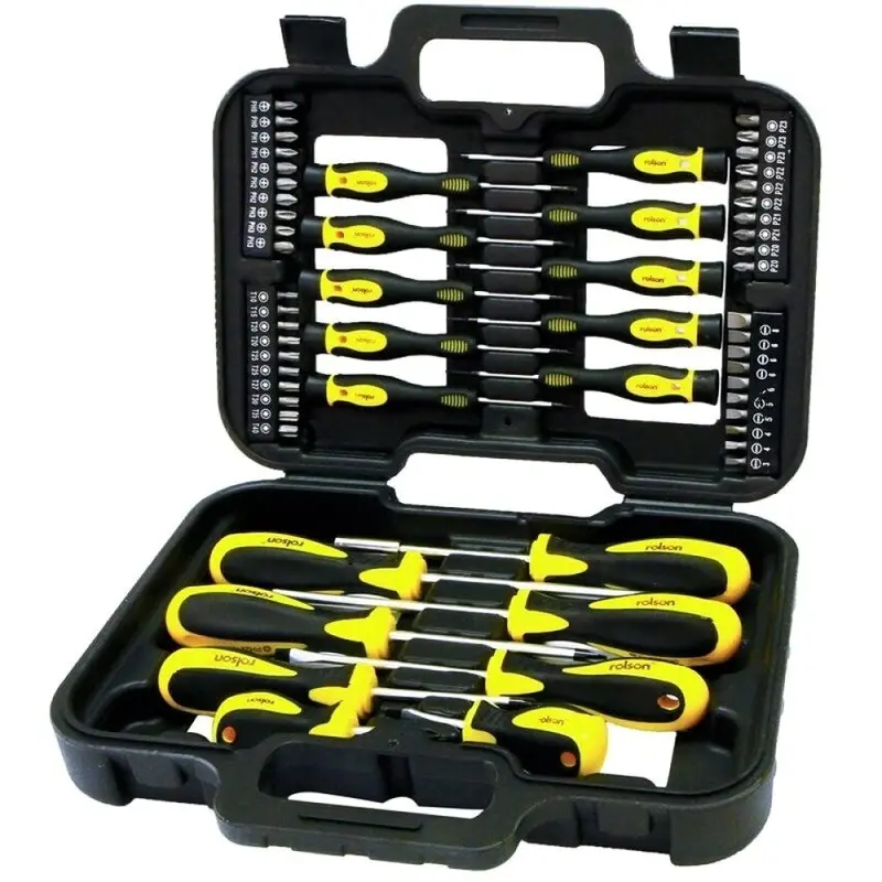 Rolson 58-Piece Professional Screwdriver Set With Case 1