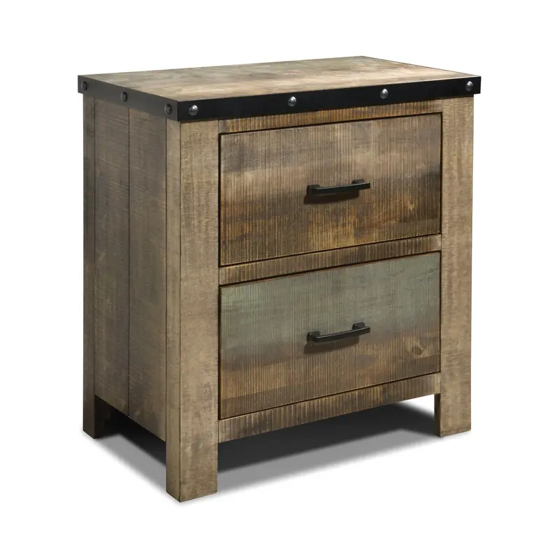 Sembene 2-Drawer Nightstand – Sleek Modern Design With Clean Lines (205092) 1
