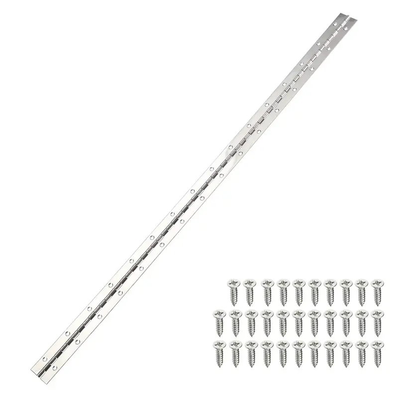 Stainless Steel Piano Hinge – 1-1/4" Width X 48 Feet Long, 1.0Mm Thickness 1