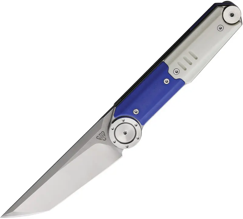 Stedemon Noc Dg23 Liner Lock Knife – Blue & White Design 1