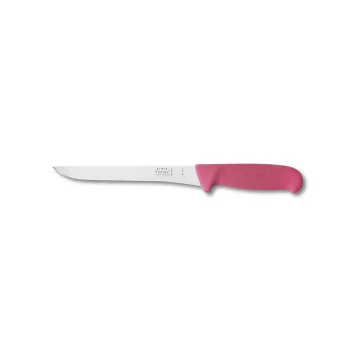 Victory 19Cm Straight-Edge Pink Progrip Boning Knife 1