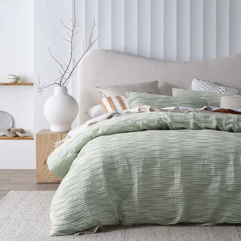 Vintage Design Malvern Sage Cotton Quilt Cover Set – King Size 1